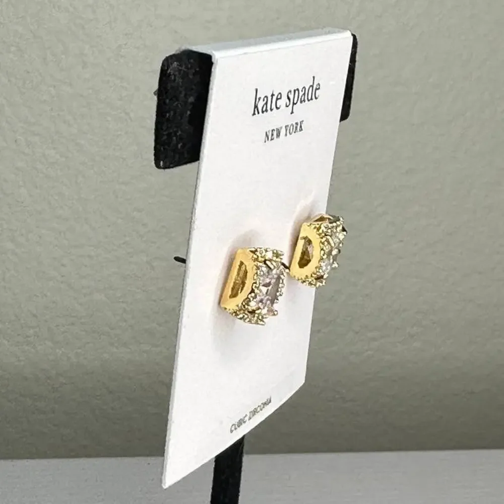 Kate Spade New York That Sparkle Princess Cut Large Studs Earrings